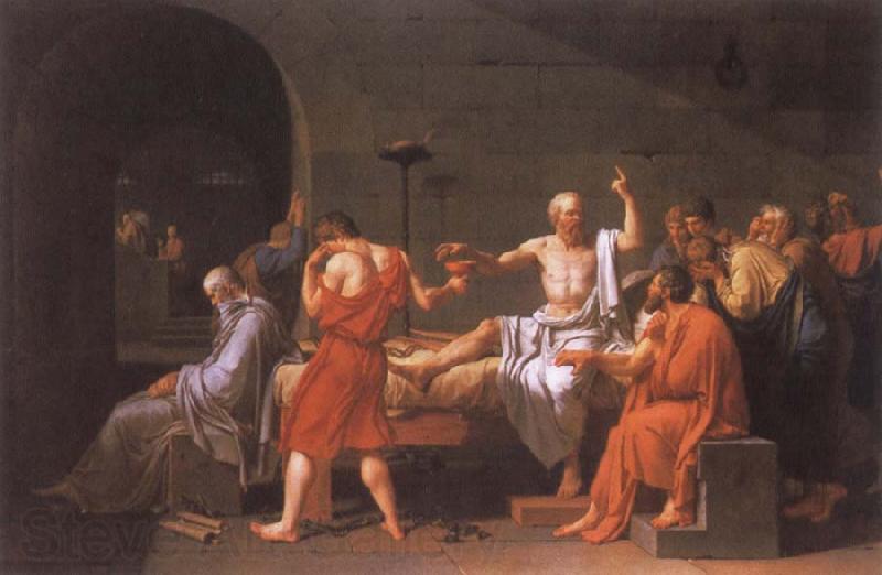Jacques-Louis  David The Death of Socrates Norge oil painting art